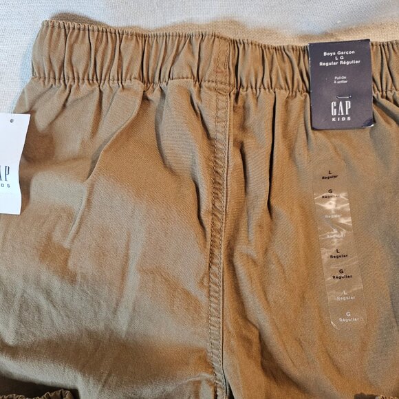 GAP Kids Boy's Brown Khaki Jogger Pants - Size L - Picture 6 of 7
